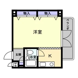 サンプラザ・ベビードール【3階】の間取り