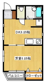 紫垣アパート【1階】の間取り