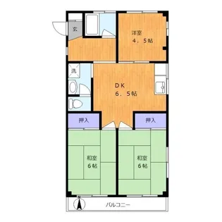 ホープフルマンション【1階】の間取り