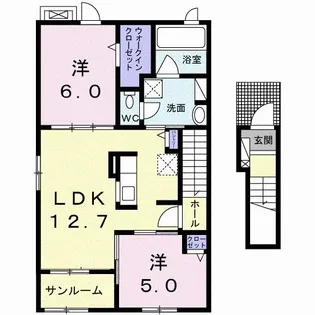 ベル アベニーア II【2階】の間取り