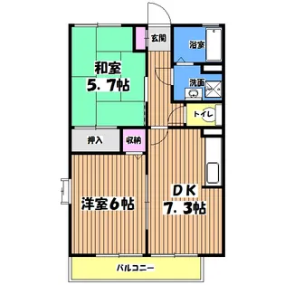 メゾン・ボヌール【2階】の間取り