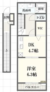 クレドール加古川【2階】の間取り