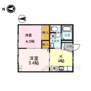 ファミールコーポ高屋1【1階】の間取り