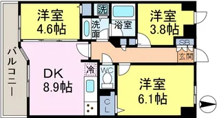 LANAI T GADEN【8階】の間取り