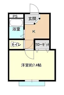 シャトーレタナカ【3階】の間取り