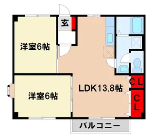 アビリテイー美鈴【2階】の間取り