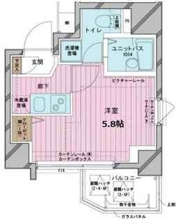 メインステージ白山【6階】の間取り