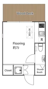 ステューディオコルト中目黒【1階】の間取り