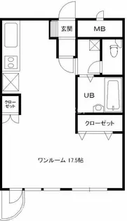 スカイコート大手町【8階】の間取り