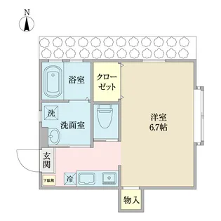 ラフィネ葛西【1階】の間取り