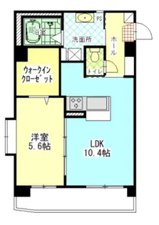 パレスコンフォート大和町【4階】の間取り