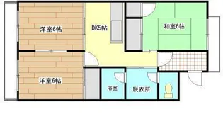 サンハイツ木ノ浦【1階】の間取り