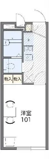 レオパレスラッキーサン【2階】の間取り