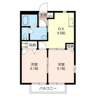 シャテロミサワ【2階】の間取り