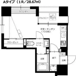 ラ・ヴィエルジュ白金【3階】の間取り