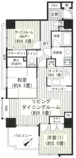 アールケープラザ新横浜【8階】の間取り
