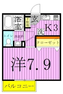 セレナ アケボノ【1階】の間取り