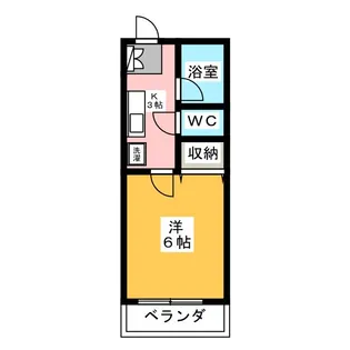 エレガンス多摩川【1階】の間取り