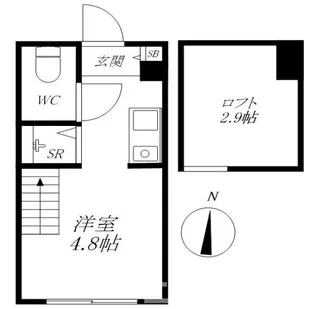ハーモニーテラス原町IV【1階】の間取り