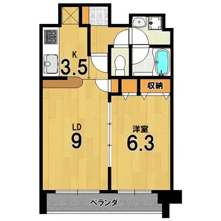 プレサンス京大南【6階】の間取り