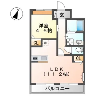 グランエスポワール【2階】の間取り