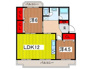 原田マンション【1階】の間取り