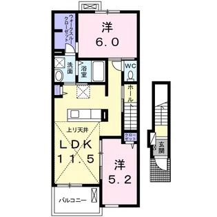 サウス フロンティア【2階】の間取り