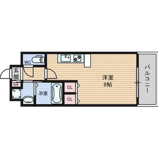 エグゼ大阪BAY【3階】の間取り