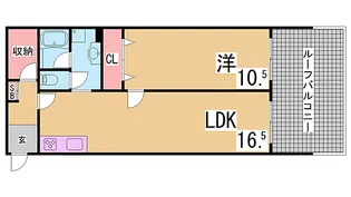 鈴蘭台ビレヂ【4階】の間取り