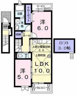 レーベン ラオム【2階】の間取り