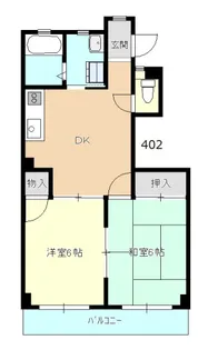 シライシビル【4階】の間取り