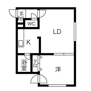 コスモ麻生【3階】の間取り