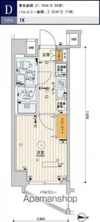 スカイコートパレス一橋学園【2階】の間取り