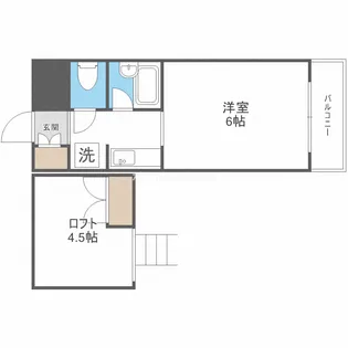 パラディ梅南【4階】の間取り