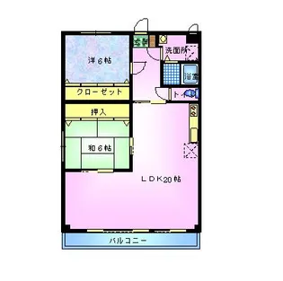 ヴェル・ルーフ大島【3階】の間取り