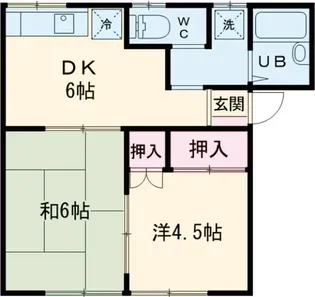 星野コーポ【1階】の間取り