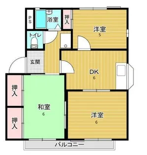ファミール桜【2階】の間取り