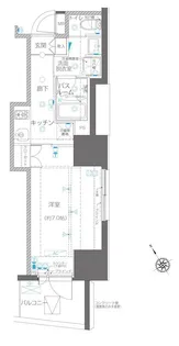 ZOOM川崎EAST【8階】の間取り