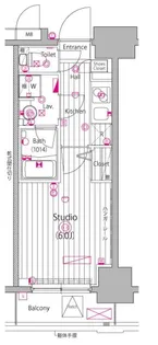 ガーラ・グランディ池袋II【8階】の間取り