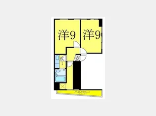 岸町ビル【3階】の間取り