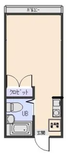 ニューキャッスル【1階】の間取り