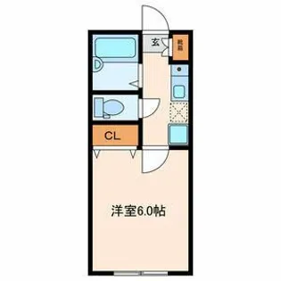 飛鳥コーポ【1階】の間取り