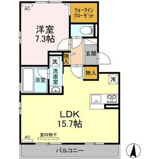 セントラルIWAMI【1階】の間取り