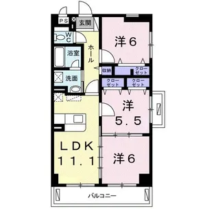 サンライズ【4階】の間取り
