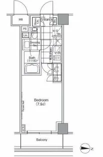 ザ・パークハビオ高円寺【2階】の間取り