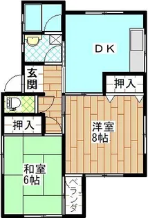 コーポいちのせ【2階】の間取り