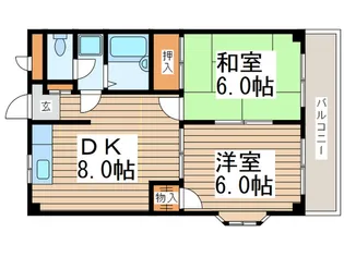 猪野マンション【3階】の間取り