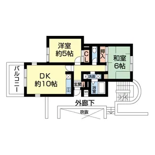 エーデルハイツ【1階】の間取り