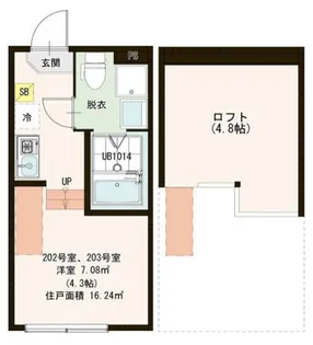 ソライア大森【2階】の間取り