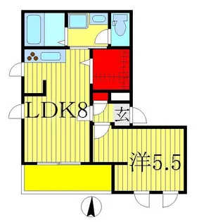 l’apaisement【4階】の間取り